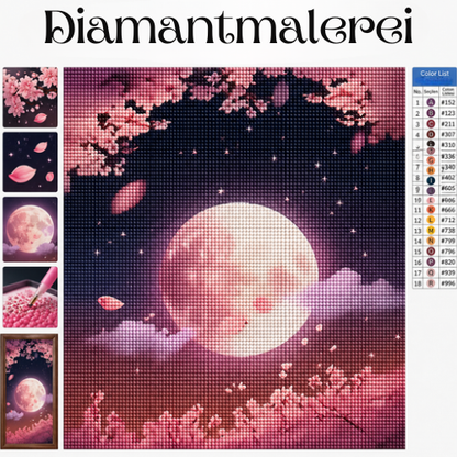 Rosa Mond 40 x 50 cm
