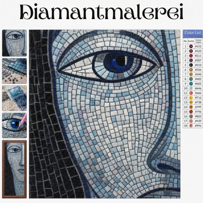 Mosaikporträt 40 x 50 cm