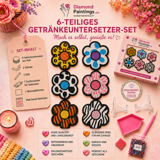 Gänseblümchen Untersetzer-Set